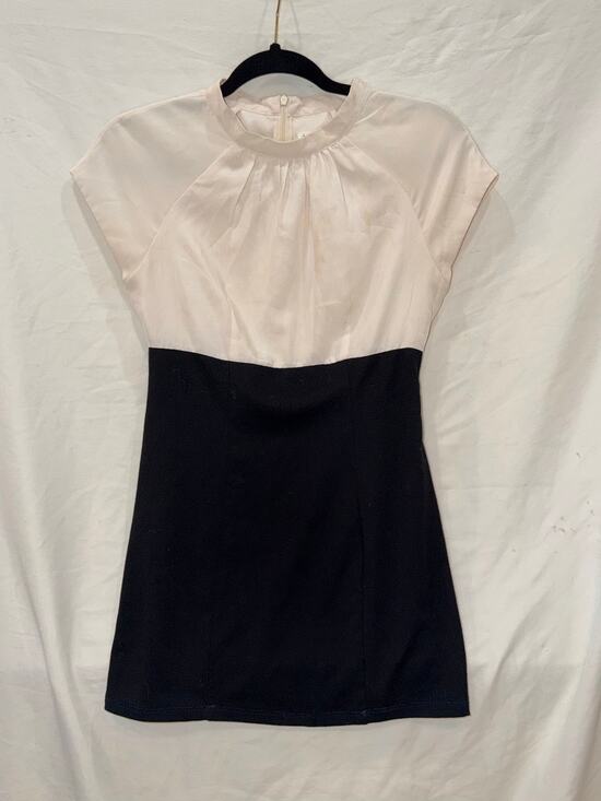 Mac+Jac Dresses & Skirts - Mac + Jac Black Ivory Colorblock Mini Dress S